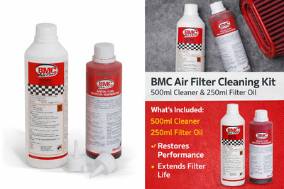 BMC Air Filter Cleaning Kit 500ml Cleaner + 250ml Filter Oil Maintenance Set