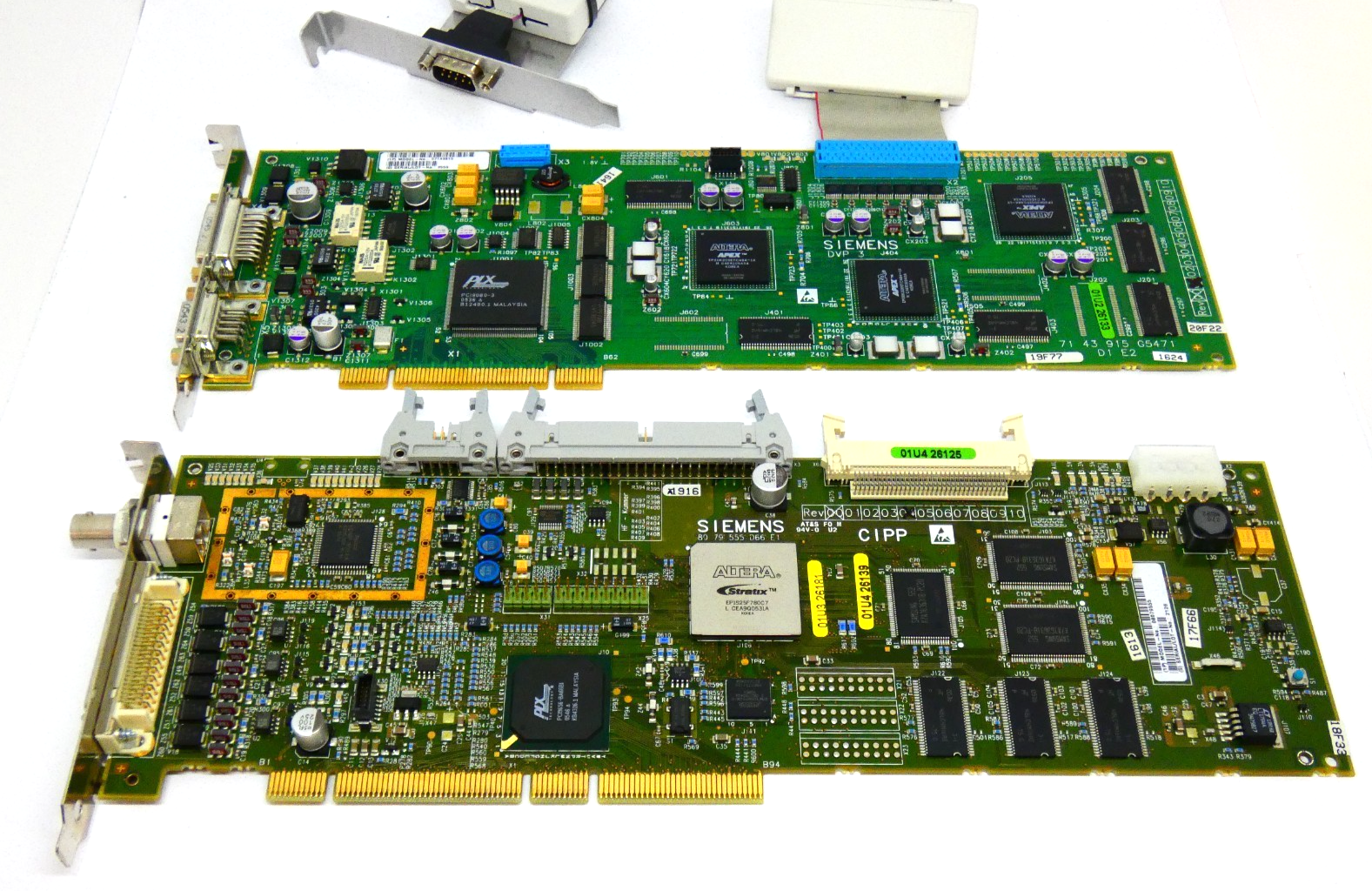 SIEMENS DVP 3 PN 07143915 & Siemens CIPP PN 08079555 PCI Cards
