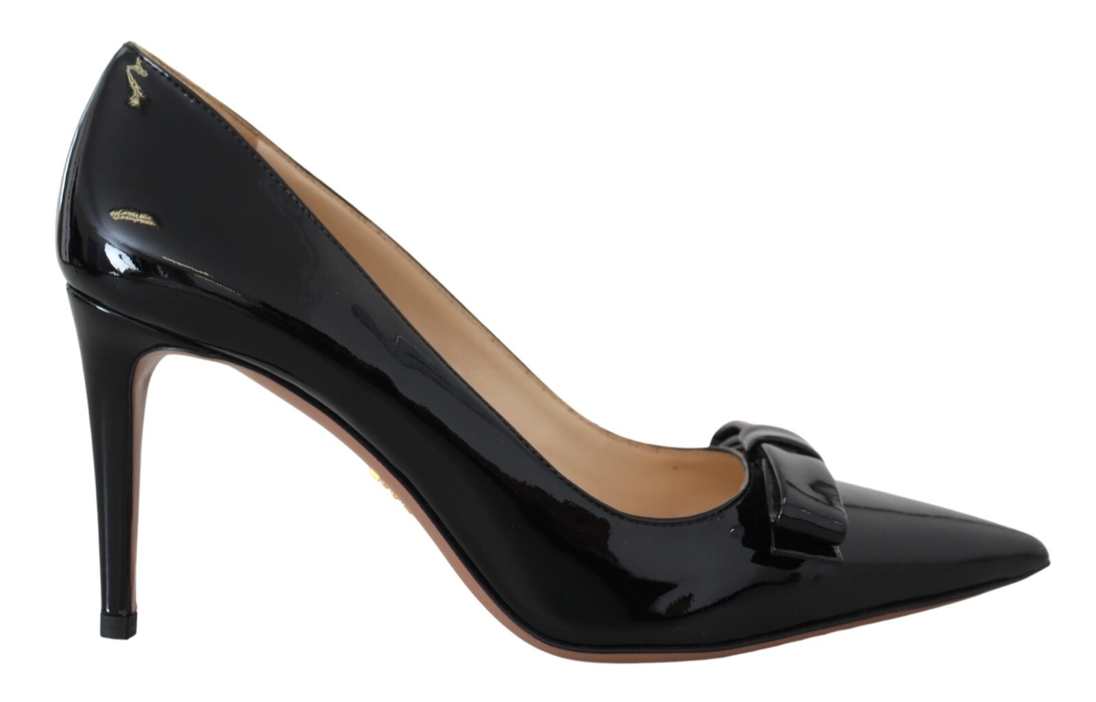 

PRADA Shoes Черные туфли-лодочки на шпильке из лакированной кожи, рекомендованная цена EU37.5 / US7 1000 долларов США, Черный