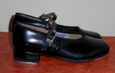 Girl's Black BLOCH Tap Shoes Size 9.5 M Great Condition