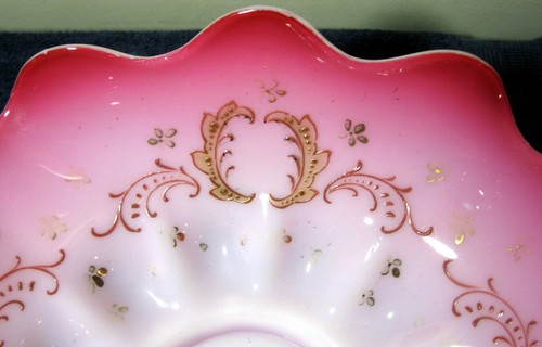 Antique Beautiful Victorian Bride Basket Bowl on Silver Plate Stand