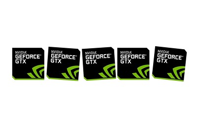 5 pcs Nvidia GeForce GTX Sticker 17.5 x 17.5mm Case Badge Label Logo USA Seller