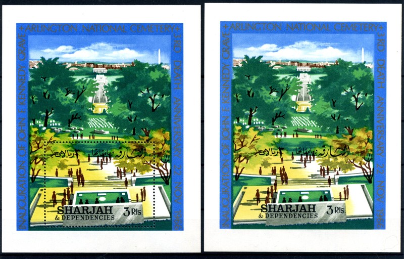 152471/ Sharjah / Kennedy â Blocs â Mi # Bl20a - Bl20b Neufs **