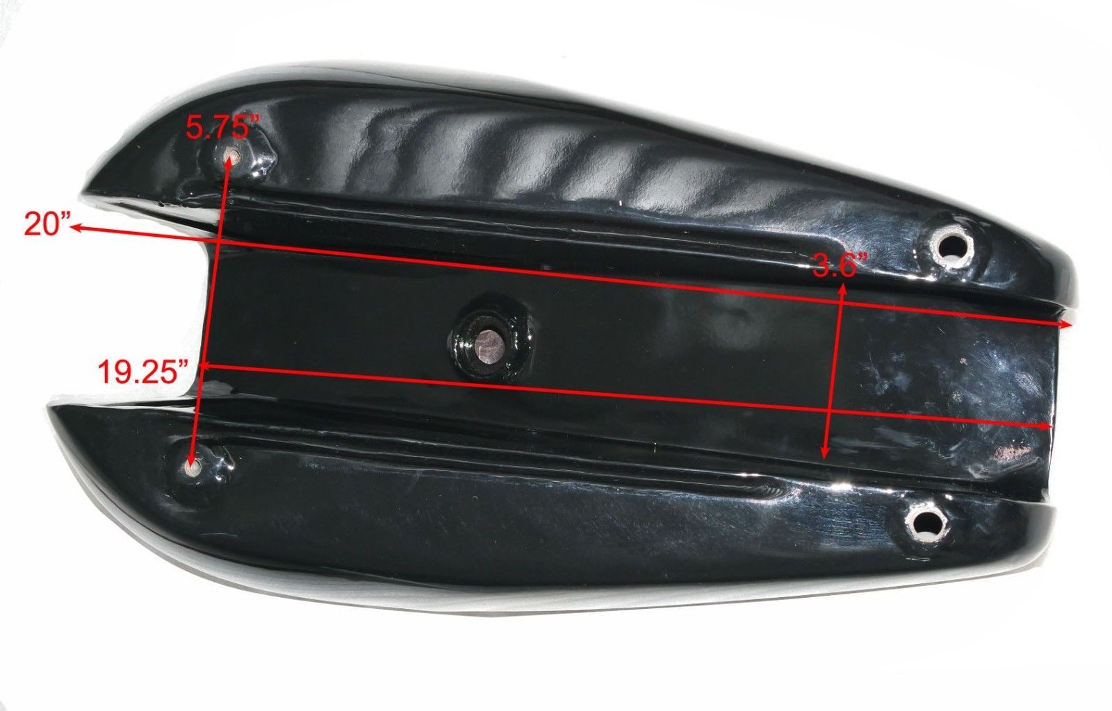 Fits Triumph T140 Steel Silver & Black Painted Oil in Frame Petrol Fuel Tank 
