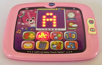 VTech Smart Light Up Baby Touch Tablet Developmental Play Learning Toy Kids PINK