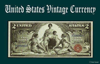 Tin Sign 8 x 12 - Two  Dollar Bill Vintage1 800s Wall Mount BMSBIZ Collectors