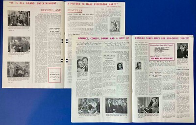 Give My Regards to Broadway / You Were Meant for Me 2xUK Press Books Dan Dailey