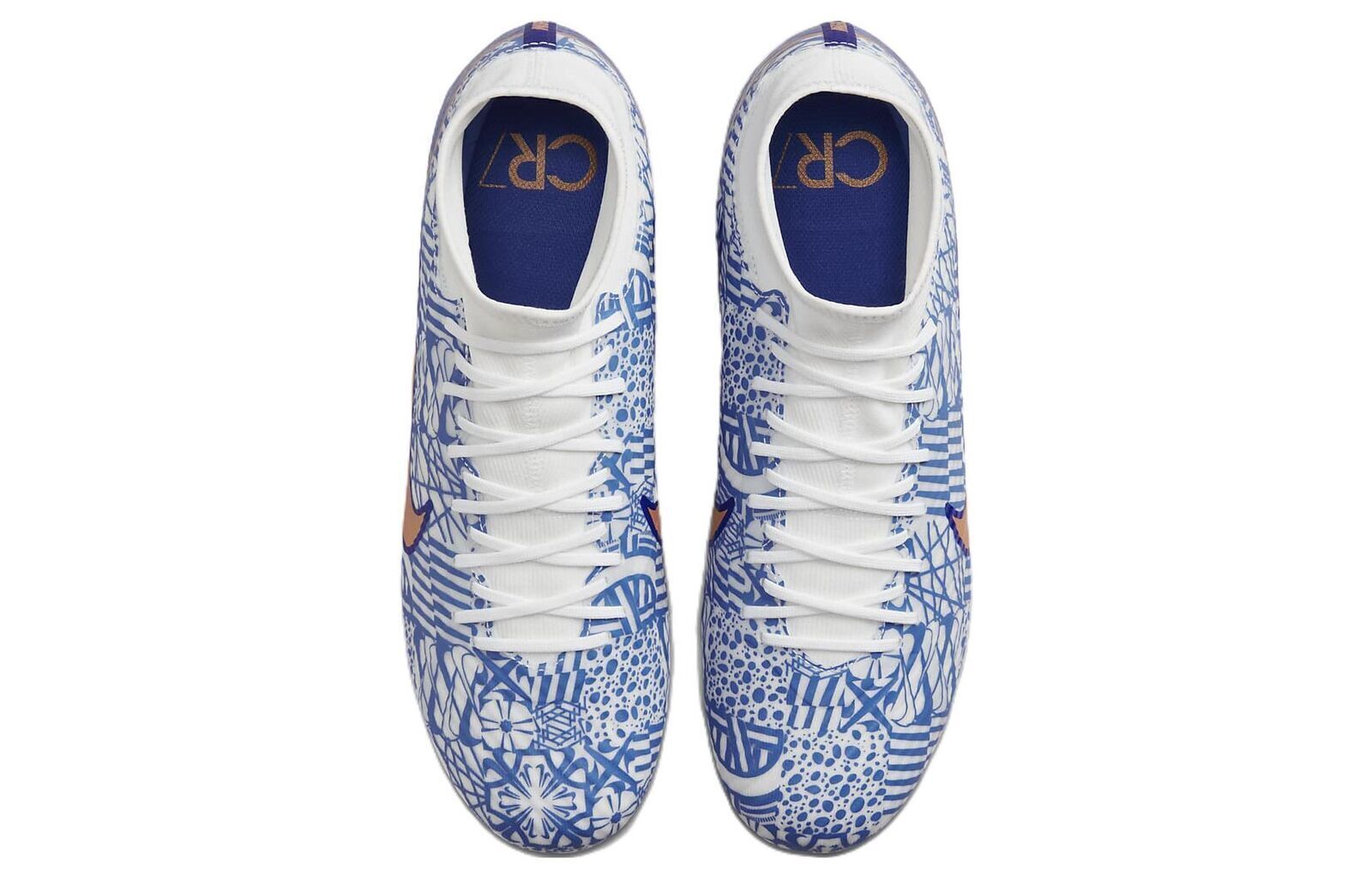 Pre-owned Nike Zoom Mercurial Superfly 9 Academy Cr7 Mg Azulejo - Dq5308-182 Men's Shoes In Blue