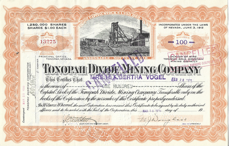 Tonopah Divide Mining Company