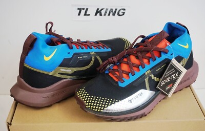 Nike WMNS React Pegasus Trail 4 GTX Gore-Tex Hiking Vivid Sulfur Blue DJ7929-003