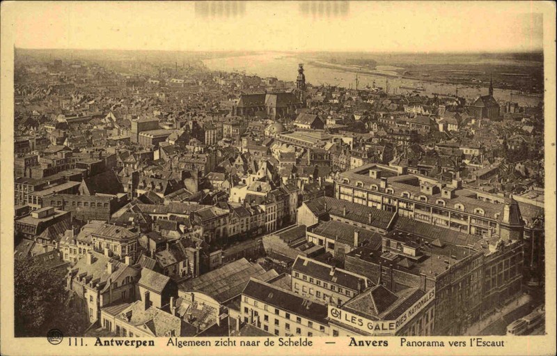 Antwerpen Anvers Belgien Belgique Flandern ~1910 Algemeen Zicht Panorama Stadt