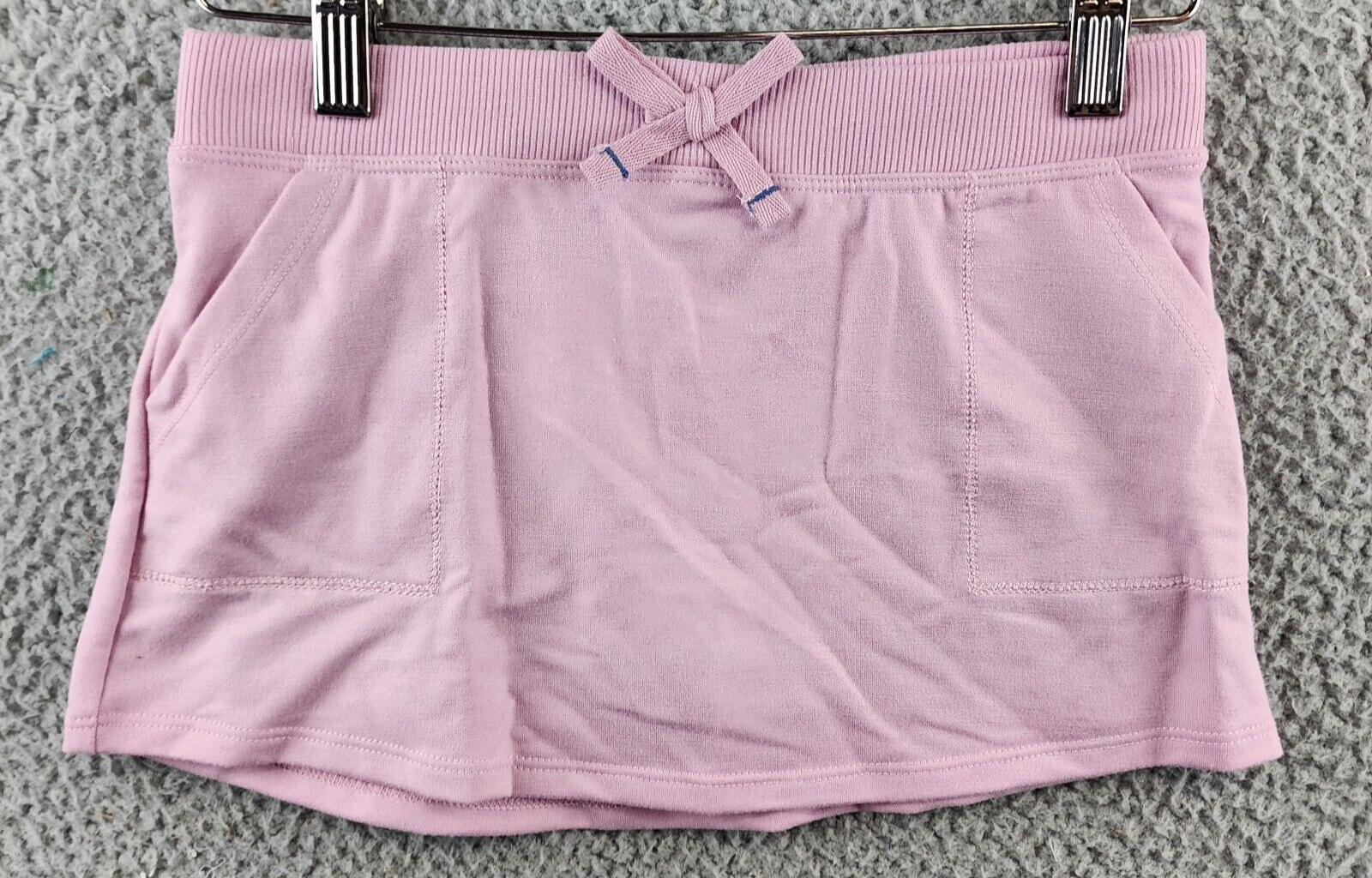ID Ideology Mini Skort Little Girls 6 Purple Side Pockets Ribbed Elastic Waist~ - Picture 1 of 10