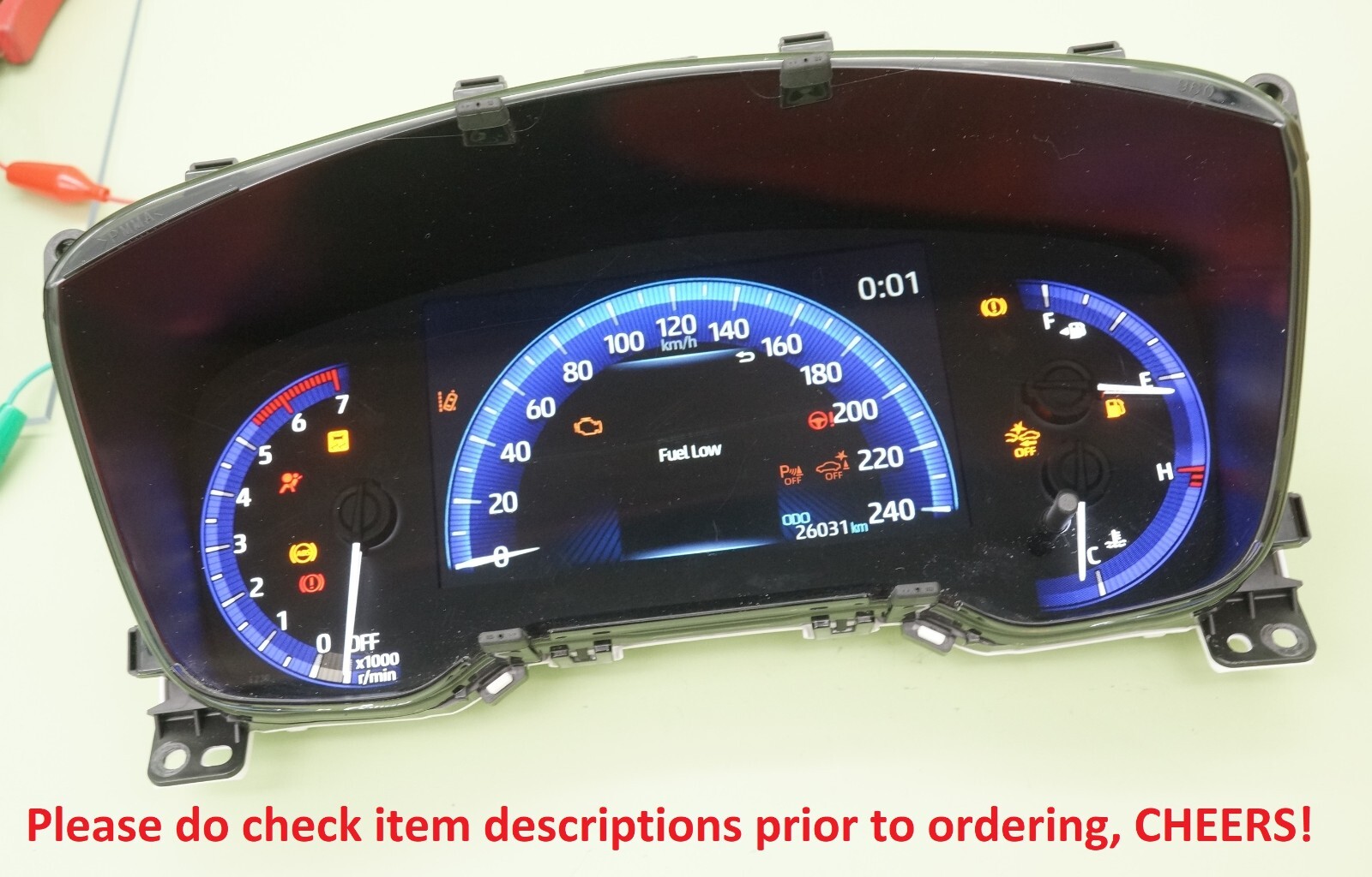 Toyota Corolla ZR E210 Model Hybrid ONLY Digital LCD