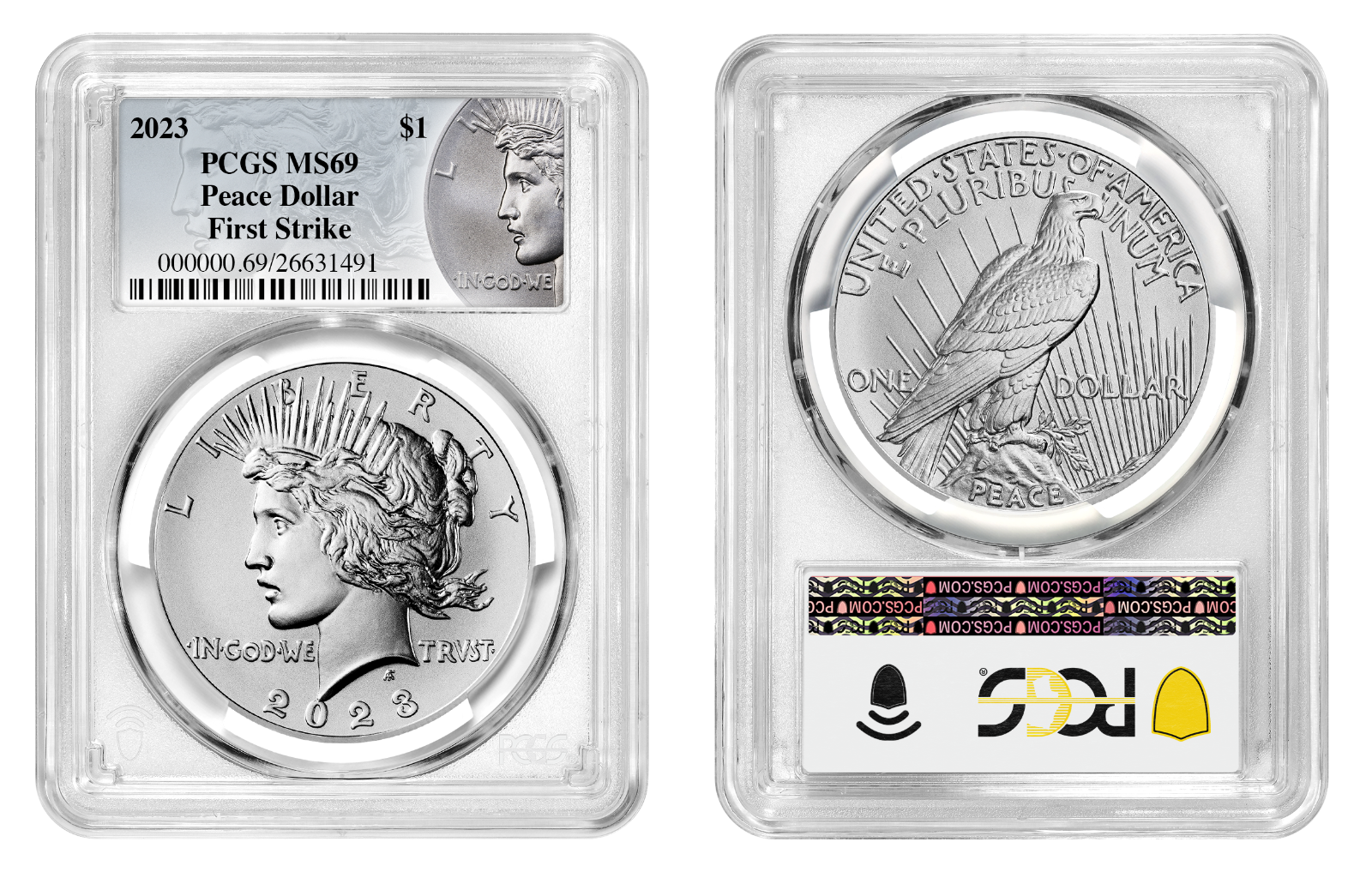 2023 Peace Silver Dollar PCGS MS69 FIRST STRIKE | eBay