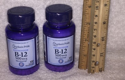 Sublingual Vitamin B-12 (as cyanocobalamin) 200 capsules (total). 500 mcg...