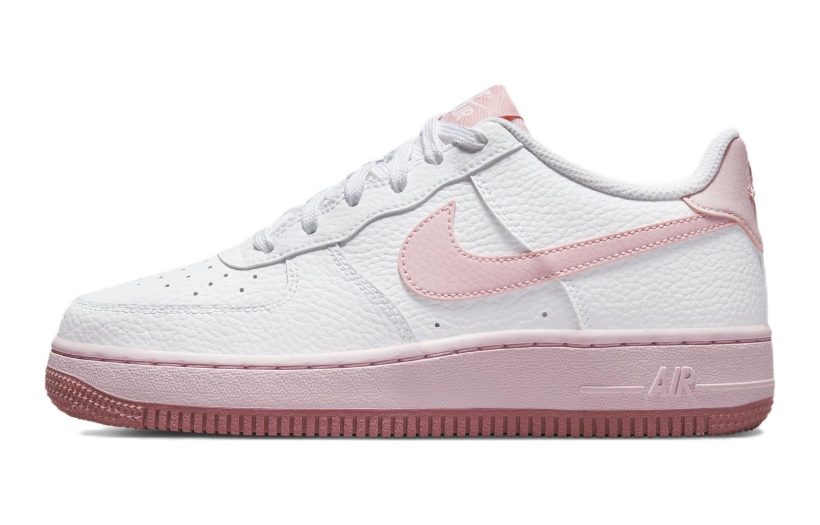 【美品】NIKE AIR FORCE 1 ホワイト ピンク 26cm NIKE AIR FORCE 1 '07 WHITE/PINK RISE-WHITE（ナイキ エア