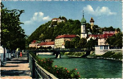 Vintage Postcard- GRAZ. STMK. MUR UND SCHOLB