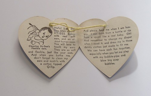 Vintage Effanbee Dydee Ellen Hang Tag, #2