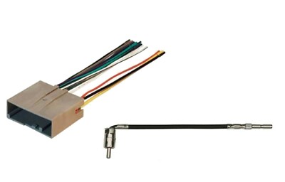 Wire Harness and Antenna Adapter for Select Ford Mercury Hyundai Mazda Stereo