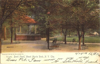 NEW YORK CITY - Mount Morris Park / Marcus Garvey Park - Band Stand - 1906