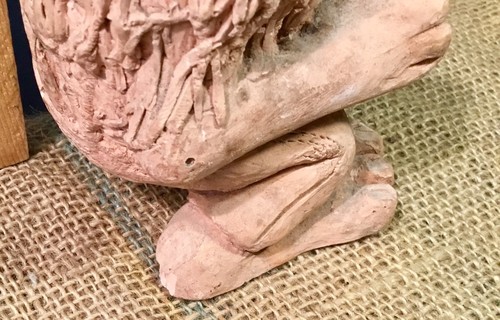 CLAY POTTERY TROLL FIGURE SWEDISH CAVEMAN COLLECTIBLE