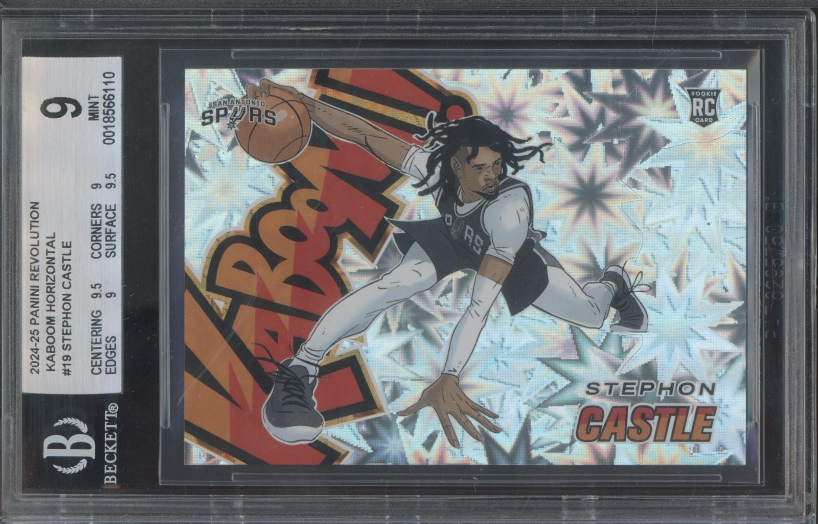 2024 Panini Revolution Kaboom Horizontal #19 Stephon Castle RC Rookie Mint BGS 9