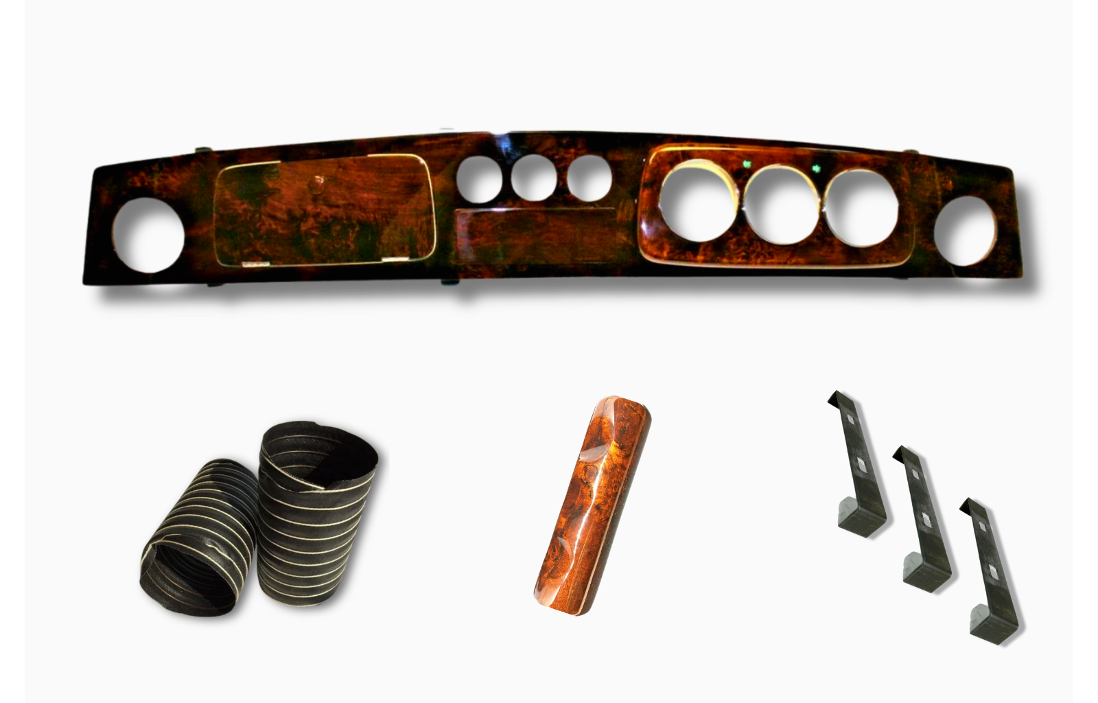 Mini tableau de bord classique, poignée de frein à main, jeu de ventilation, ...