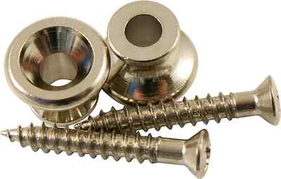 Kluson Strap Button Set Of 2 For Gibson Style Guitars Nickel