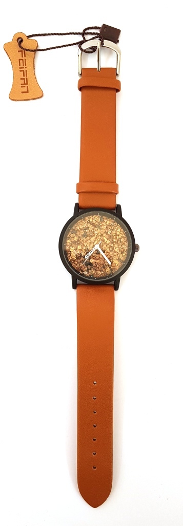 Orologio Polso Uomo Donna Feifan 1701 Analogico Quarzo Moderno Casual Marron lac 1