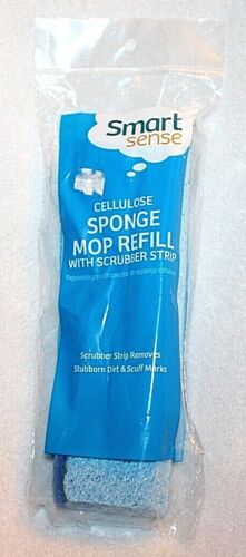 Smart Sense Cellulose Sponge Mop Refill w/ Scrubber Strip