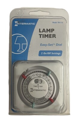 NEW Intermatic Lamp & Appliance Timer 24 Hour 2 Settings Easy Set Indoor Use