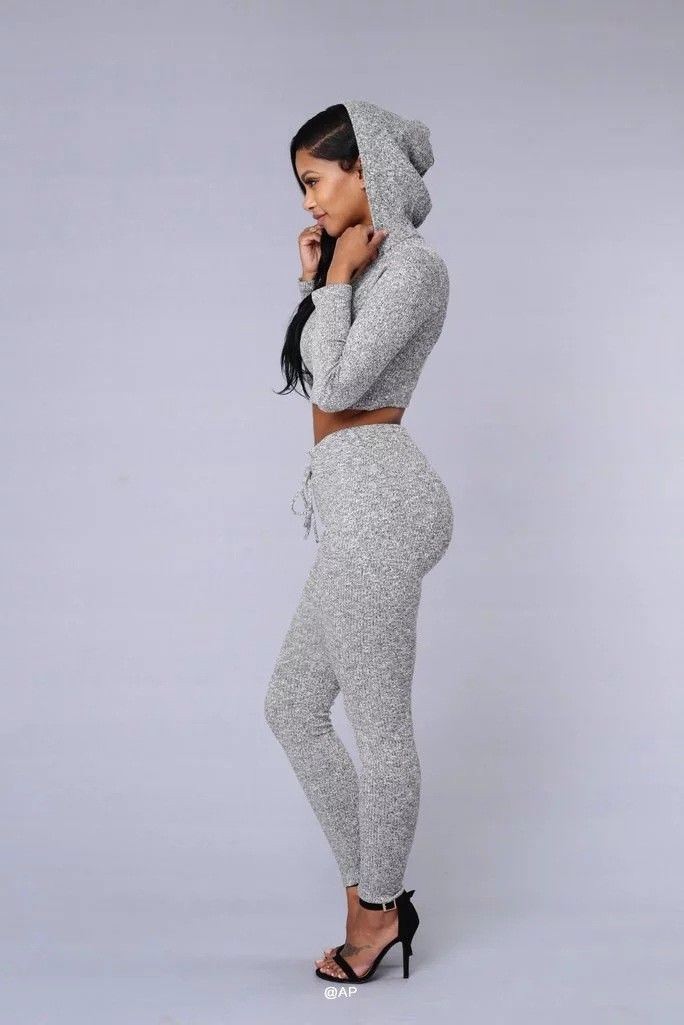 Femme Yoga Sport Vêtement Ensemble Haut & Pantalon Sweat À Capuche Pull