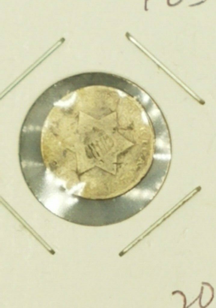 2 1852 3 Cent Silver Coins, Classics!