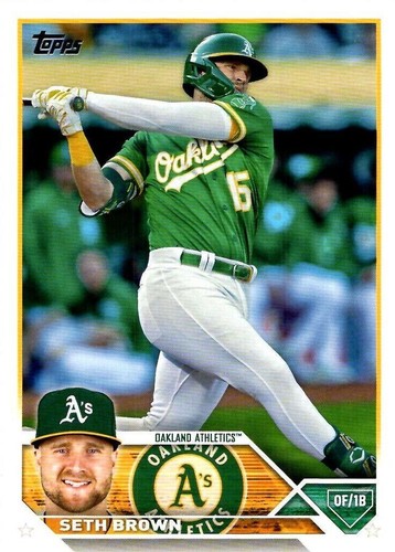 TOPPS MLBカード TRIPLE THREADS SETH BROWN ATHLETICS 40/50 #ASJR-SB 送料無料 中古 IT2 2023 Topps Oakland A's Seth Brown Signed IP Autograph Auto