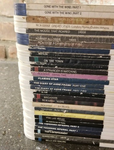 CED Capacitance Electronic Disc -  Lot Of 29 Gone With The Wind/ELVIS +Much More