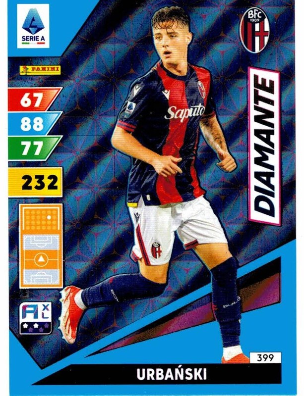 Panini Footballeurs Adrenalyn Xl 2024-2025 Carte N.399 Urbanski (Diamant)