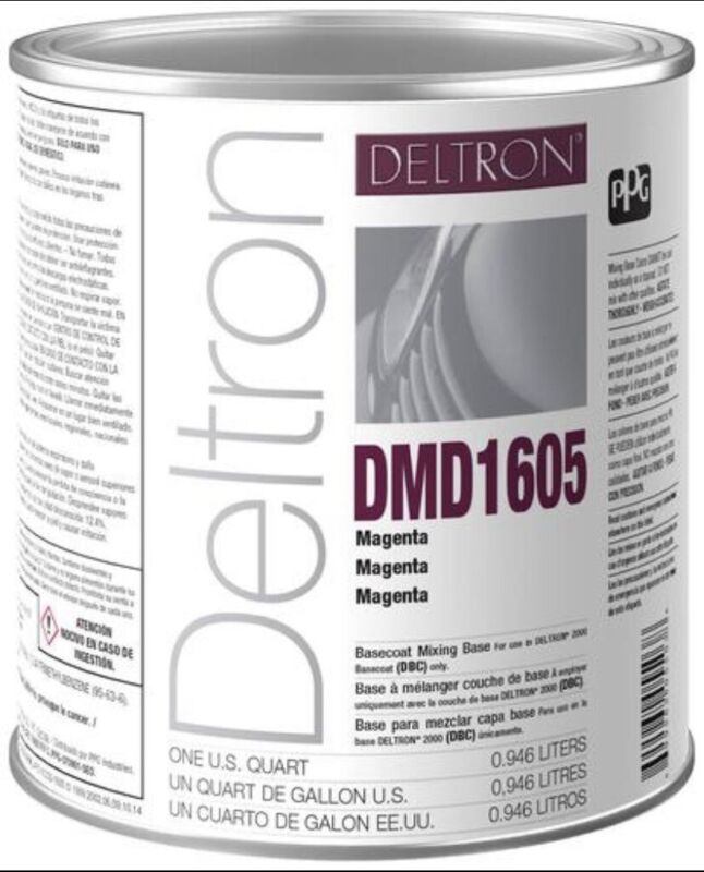 Dmd1605 Ppg Refinish Deltron 1 Quart Magenta Maroon Paint, Free Shipping!