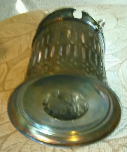 VINTAGE SILVER PLATE JAM SERVER. 
