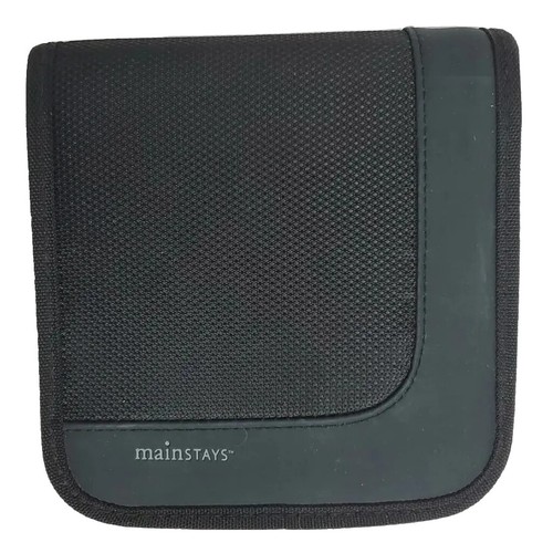 Mainstays 24 CD or DVD Disc Case Zipper Around 6.25x6.5 inch