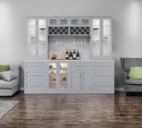 Home Wine Bar Cabinet 1-3 Weeks Delivery Time Available In White, Gray, Espresso