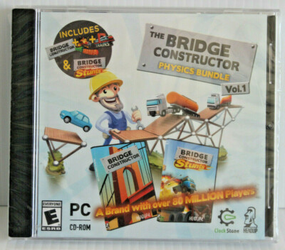 THE BRIDGE CONSTRUCTOR PHYSICS BUNDLE VOL.1 WINDOWS 10/8/7 PC CD-ROM GAME   