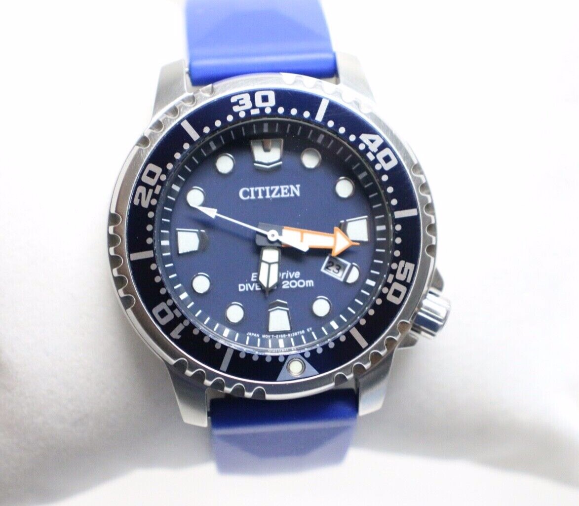【稼働】CITIZEN PROMASTER Eco-rive E168 Citizen ProMaster E168-S 126134 Eco Drive 200M DIVERS Watch