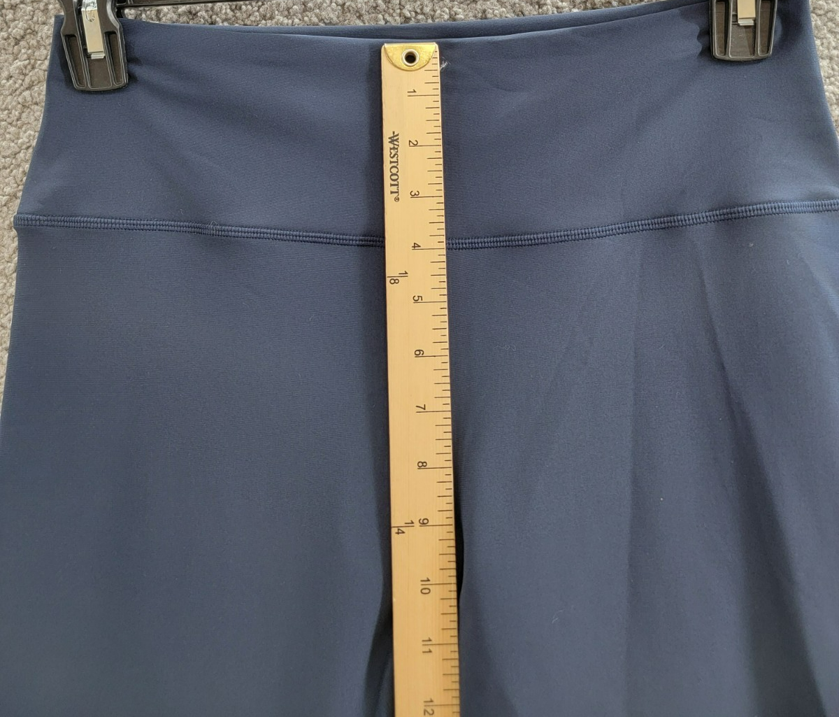 AQUA Athletic Scalloped Hem Leggings Women's XL Myth Elastic Waist Pull On - Picture 7 of 21
