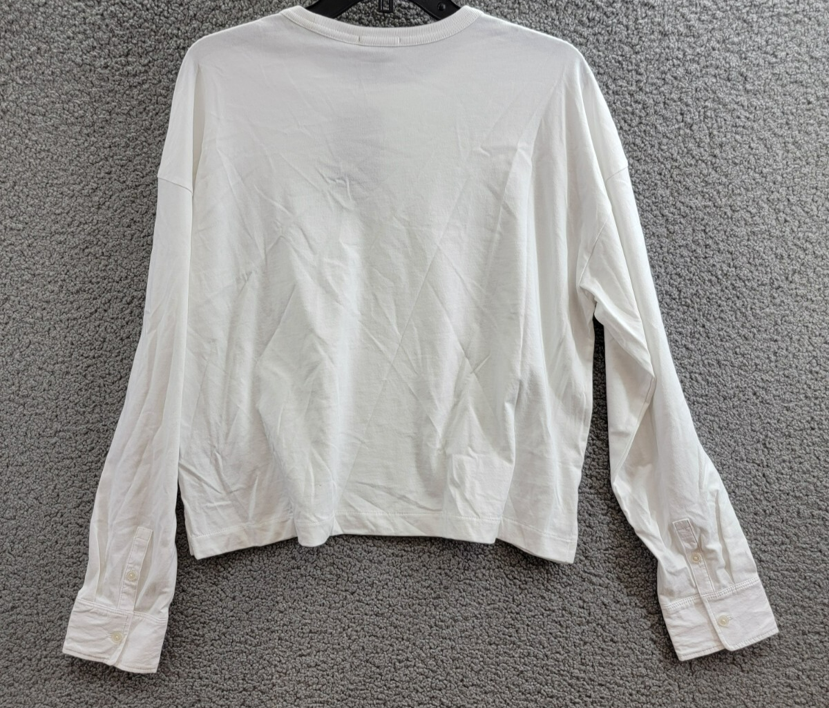 ATM Anthony Thomas Melillo Jersey Top Women's M White Crew Neck Long Sleeve - Picture 10 of 19