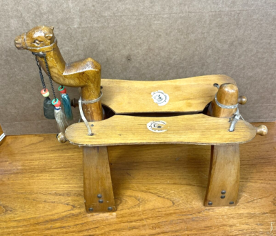 Egyptian camel saddle footstool deals