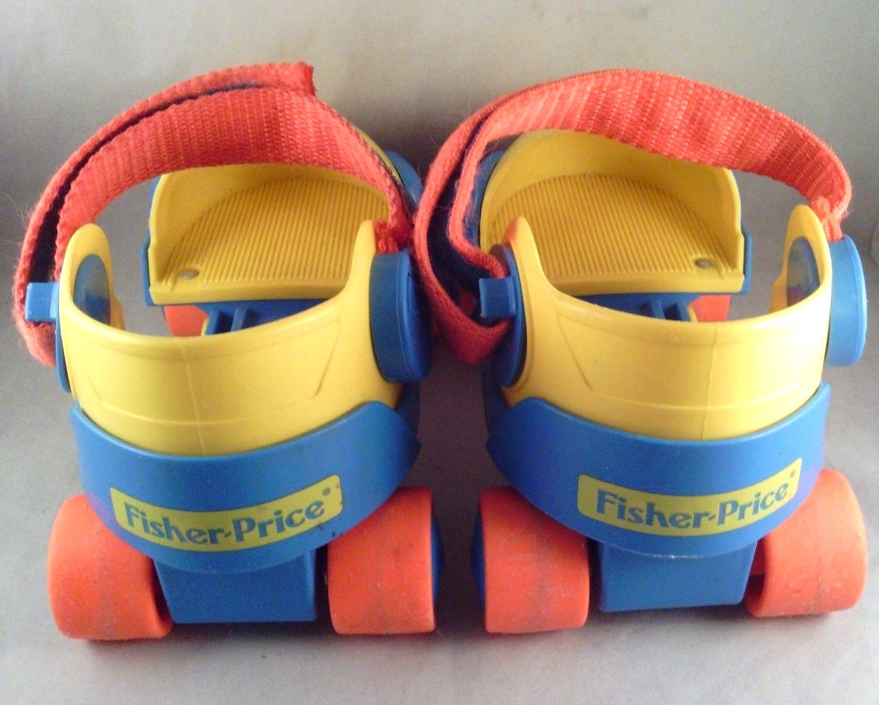 Fisher-Price Grow with Me 1,2,3 Roller Skates, Blue, Yellow, Orange. Vintage.