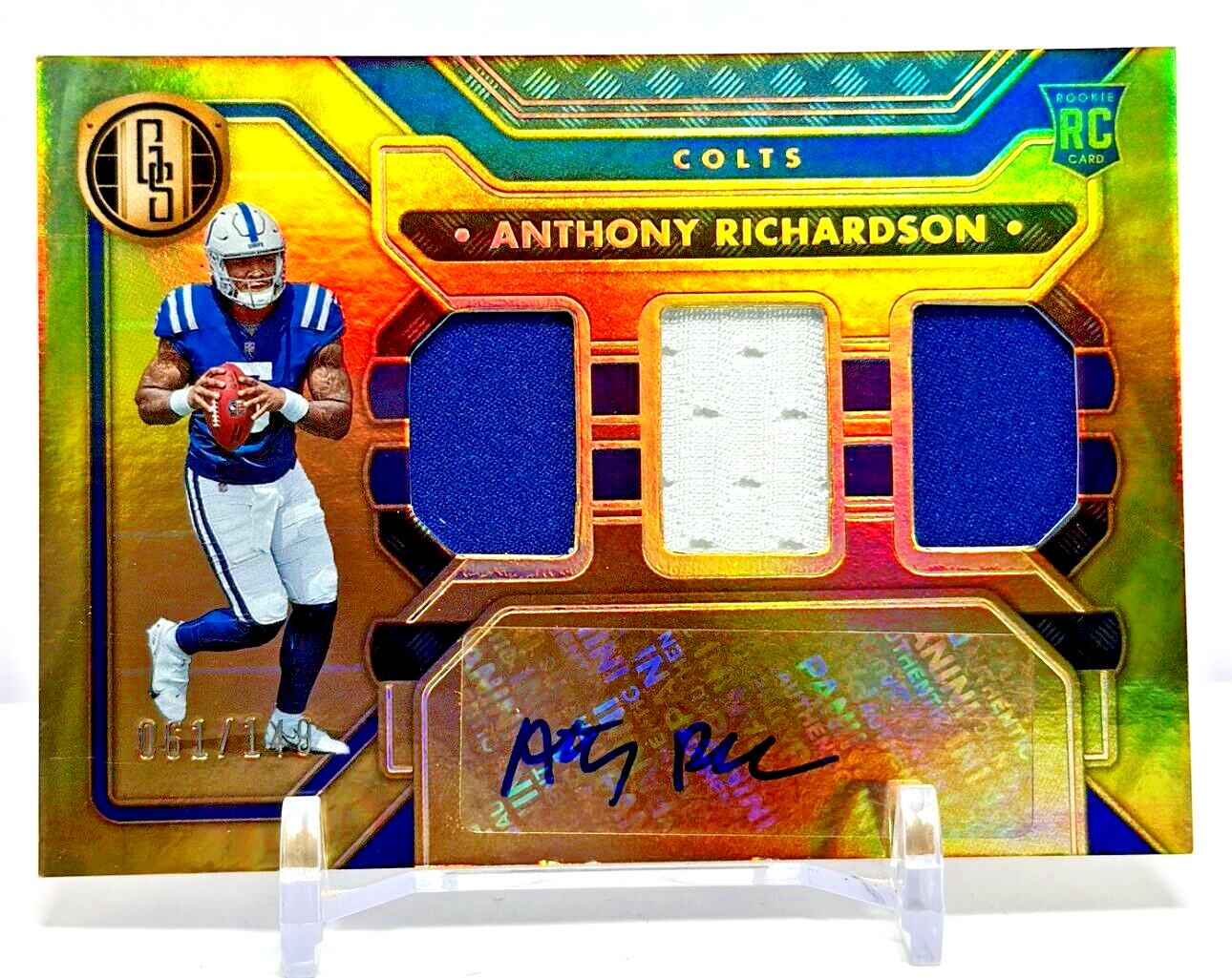 2023 Panini Gold Standard Rookie Tri-Patch Auto #'d /149