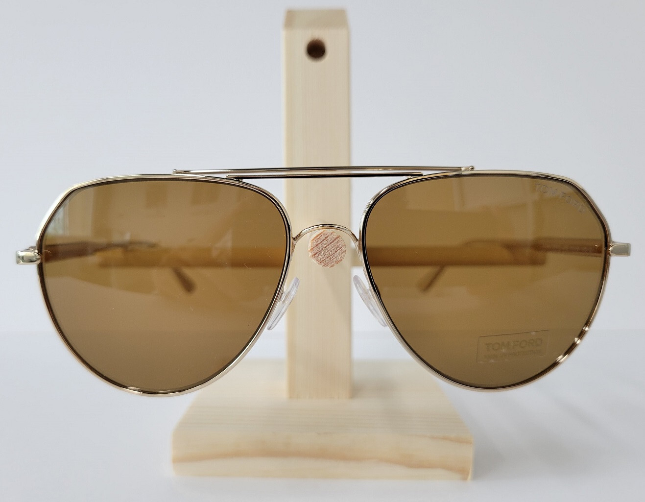 Pre-owned Tom Ford Tf-670 Andes Sunglasses Gold 28e Authentic In Brown