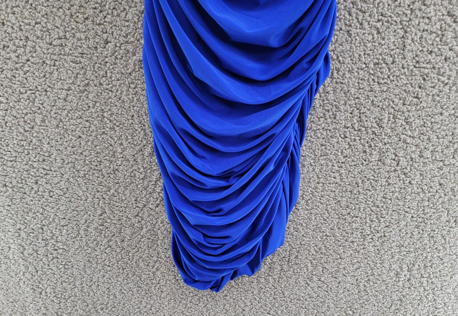 Norma Kamali Walter Ruched Dress Women's XS/34 Electric Blue Sweetheart Neck - Picture 11 of 15