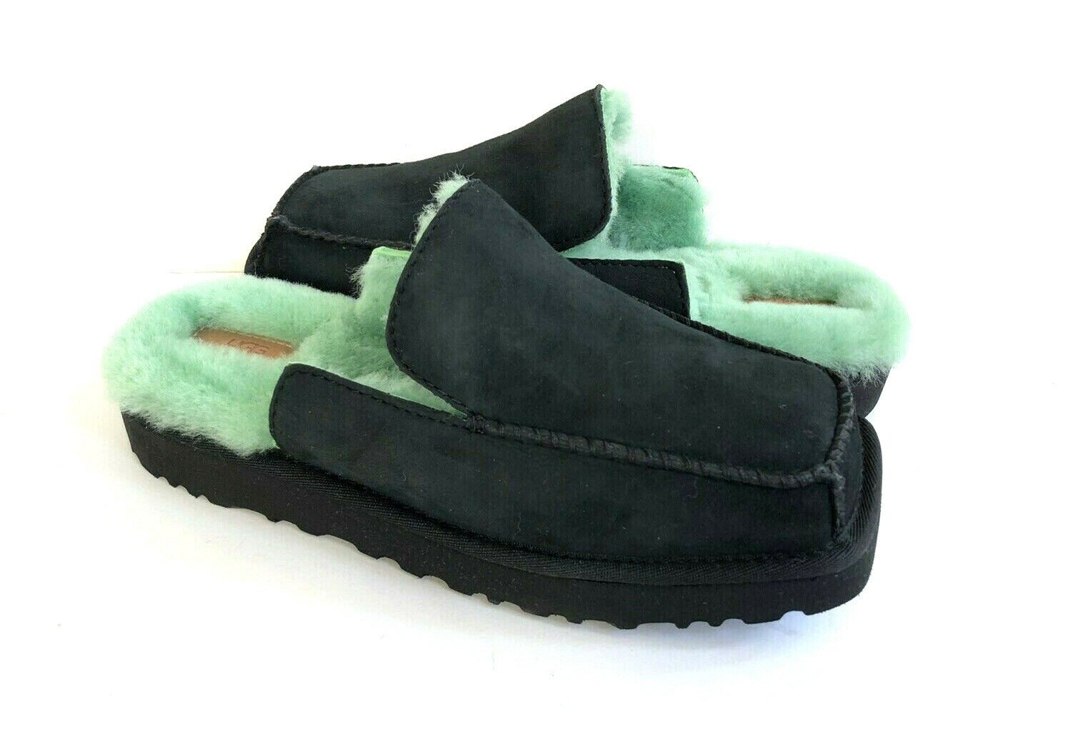 UGG X ECKHAUS LATTA BLOCK SLIDE BLACK ABSINTHE SLIP ON SHOE UGG X ECKHAUS LATTA BLOCK SLIDE BLACK ABSINTHE SLIP ON SHOE